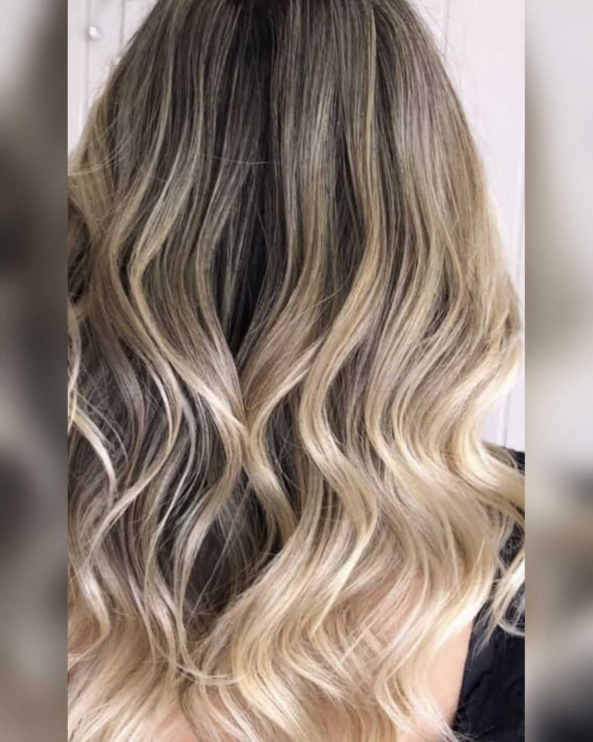 Shadow root into icy blonde waves — Toucheé Organic Salon, Juno Beach